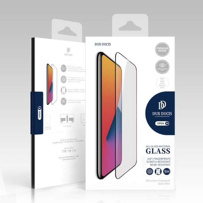 Dux Ducis - Asus ROG Phone 8 / 8 Pro Schutzglas Displayschutz - 10D-O Series - schwarz
