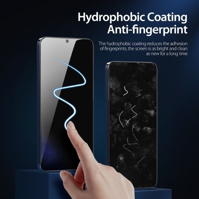 Dux Ducis - Samsung Galaxy S24 Schutzglas Displayschutz - Privacy-S Full Screen Series - transparent