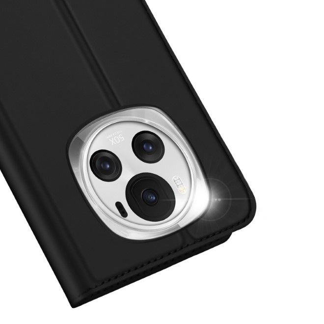 Dux Ducis - Honor Magic6 Hülle - Handy Bookcover - Skin Pro Series - schwarz