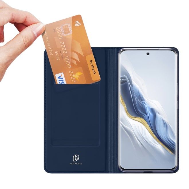 Dux Ducis - Honor Magic6 Hülle - Handy Bookcover - Skin Pro Series - blau
