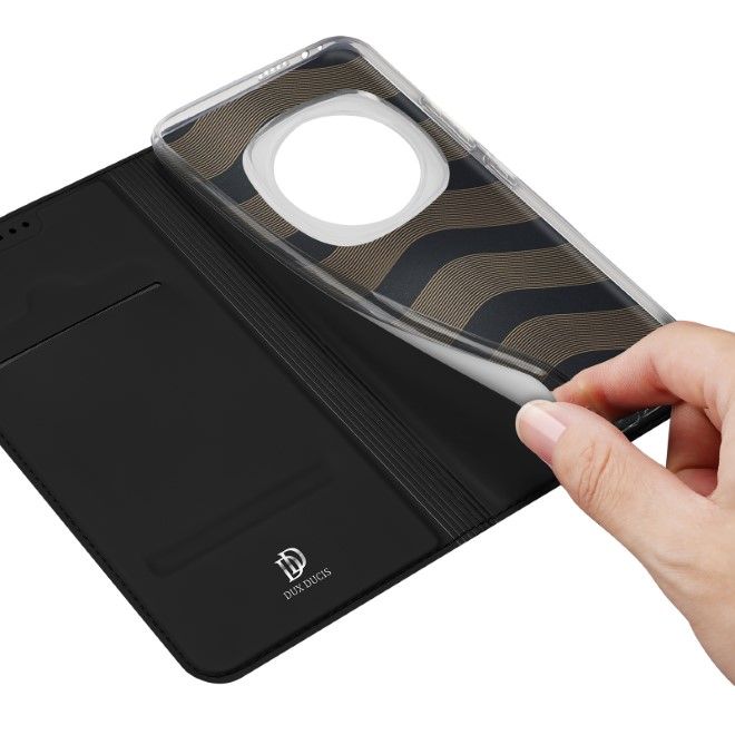 Dux Ducis - Honor Magic6 Pro Hülle - Handy Bookcover - Skin Pro Series - schwarz