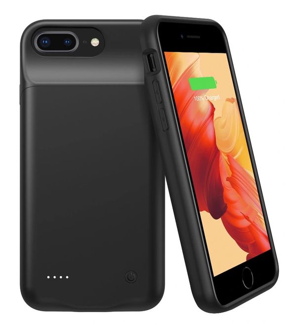 Coque batterie (4000 mAh) pour iPhone 8 Plus / 7 Plus / 6 Plus - Série Max Charging - Noir