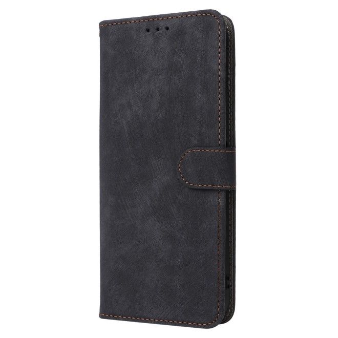 Xiaomi Poco M6 Pro 5G / Redmi 12 5G / Note 12R 5G Handy Hülle - Classic II Leder Bookcover Series - schwarz