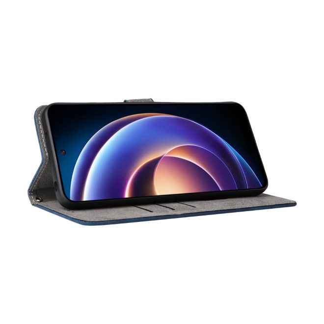 Xiaomi Poco M6 Pro 5G / Redmi 12 5G / Note 12R 5G Handy Hülle - Classic II Leder Bookcover Series - blau