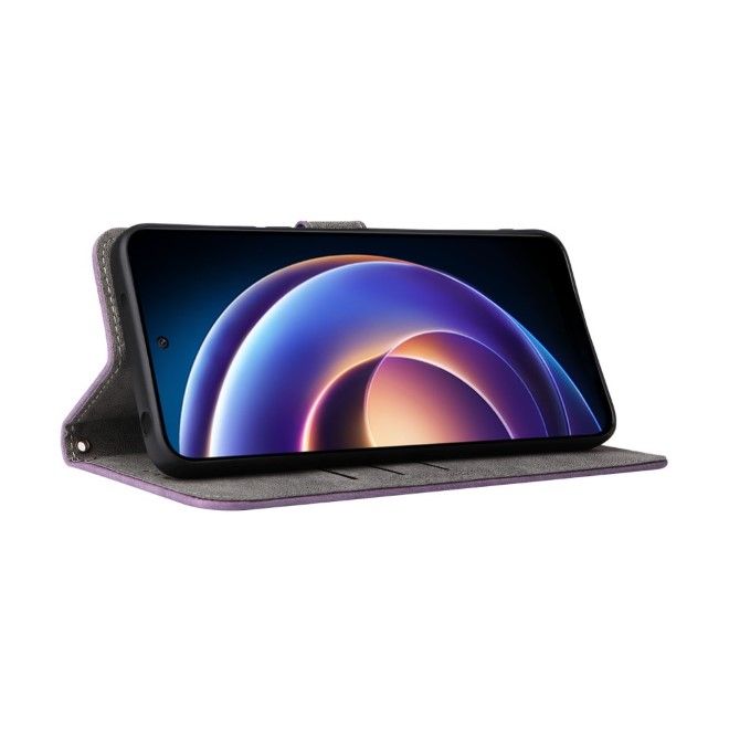 Xiaomi Poco M6 Pro 5G / Redmi 12 5G / Note 12R 5G Handy Hülle - Classic II Leder Bookcover Series - purpur