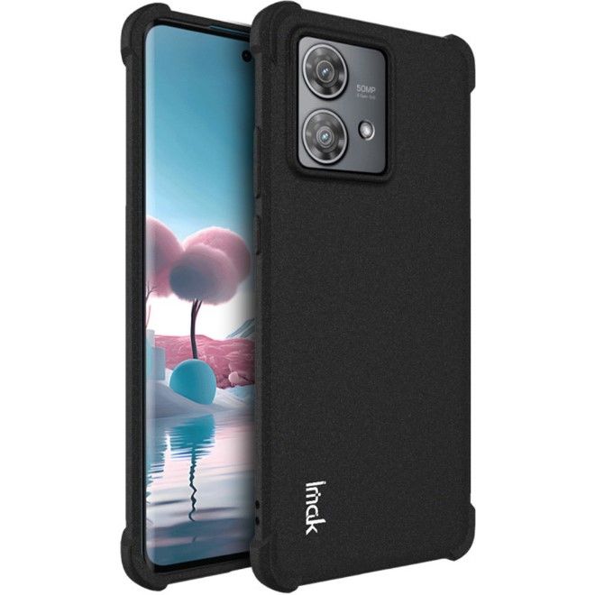 Imak - Motorola Edge 40 Neo Hülle - Robustes Softcase - schwarz