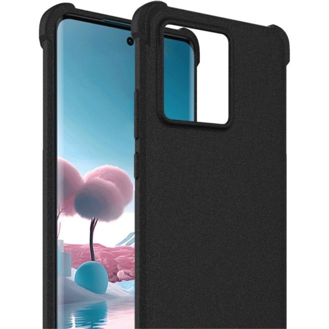 Imak - Motorola Edge 40 Neo Hülle - Robustes Softcase - schwarz