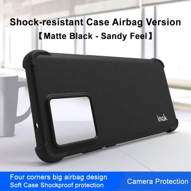 Imak - Motorola Edge 40 Neo Hülle - Robustes Softcase - schwarz