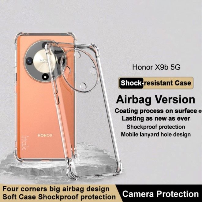 Imak - Honor Magic6 Lite Hülle - Robustes Softcase - transparent