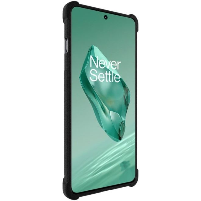Imak - OnePlus 12 Hülle - Robustes Softcase - schwarz