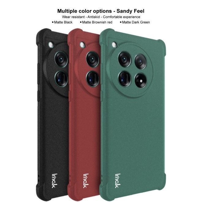 Imak - OnePlus 12 Hülle - Robustes Softcase - schwarz