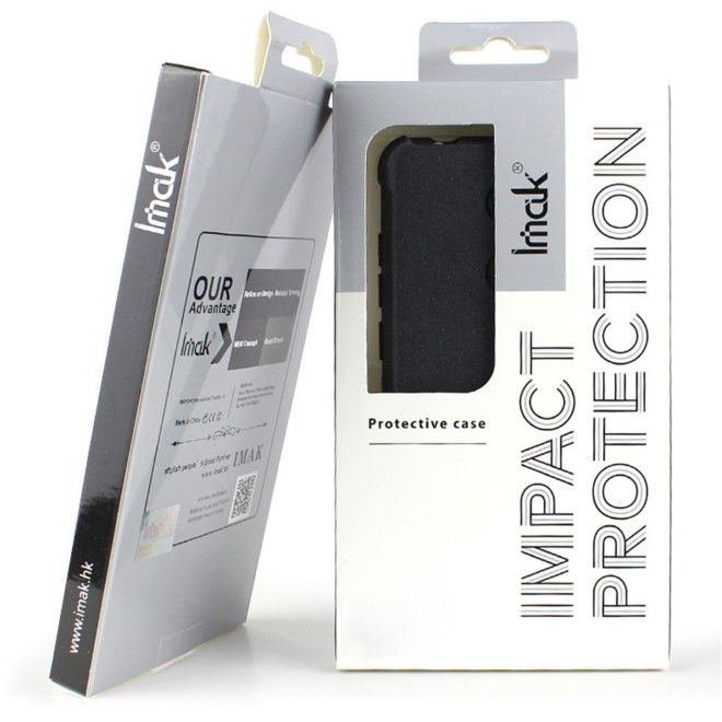 Imak - OnePlus 12 Hülle - Robustes Softcase - schwarz