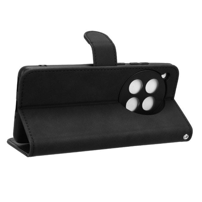 OnePlus 12R / Ace 3 5G Handy Hülle - Classic II Leder Bookcover Series - schwarz