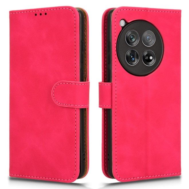 OnePlus 12R / Ace 3 5G Handy Hülle - Classic II Leder Bookcover Series - rosa