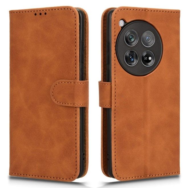 OnePlus 12R / Ace 3 5G Handy Hülle - Classic II Leder Bookcover Series - braun