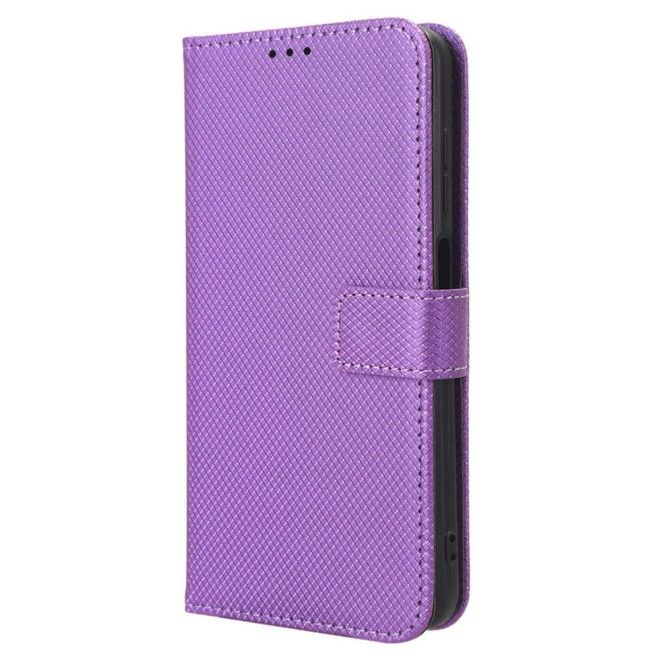 Motorola Moto G04 4G / G24 Power Handy Hülle - Classic II Leder Bookcover Series - purpur