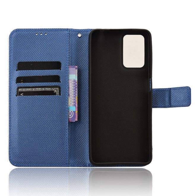 Motorola Moto G04 4G / G24 Power Handy Hülle - Classic II Leder Bookcover Series - blau