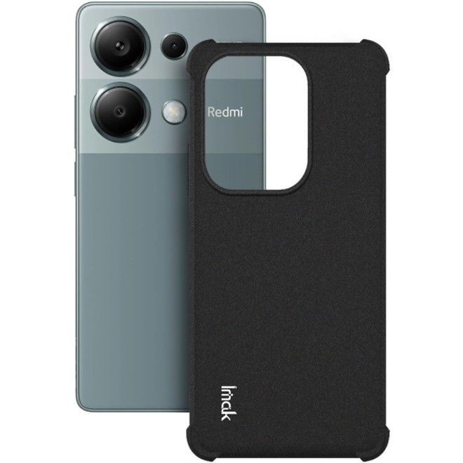 Imak - Xiaomi Redmi Note 13 Pro 4G / Poco M6 Pro 4G Hülle - Robustes Softcase - schwarz
