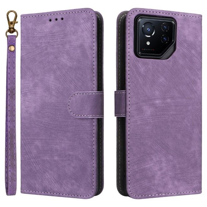 Asus ROG Phone 8 / 8 Pro Handy Hülle - Classic II Leder Bookcover Series - purpur
