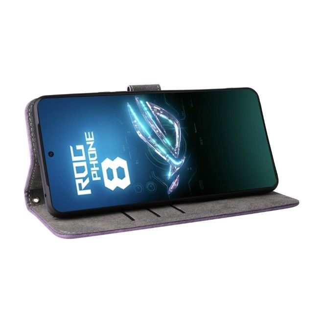 Asus ROG Phone 8 / 8 Pro Handy Hülle - Classic II Leder Bookcover Series - purpur