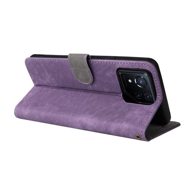 Asus ROG Phone 8 / 8 Pro Handy Hülle - Classic II Leder Bookcover Series - purpur