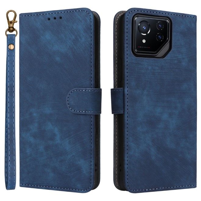 Asus ROG Phone 8 / 8 Pro Handy Hülle - Classic II Leder Bookcover Series - blau