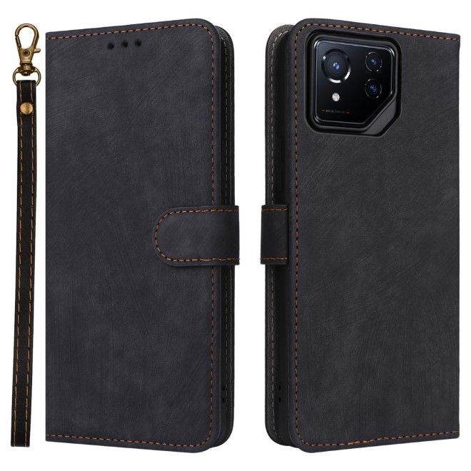 Asus ROG Phone 8 / 8 Pro Handy Hülle - Classic II Leder Bookcover Series - schwarz