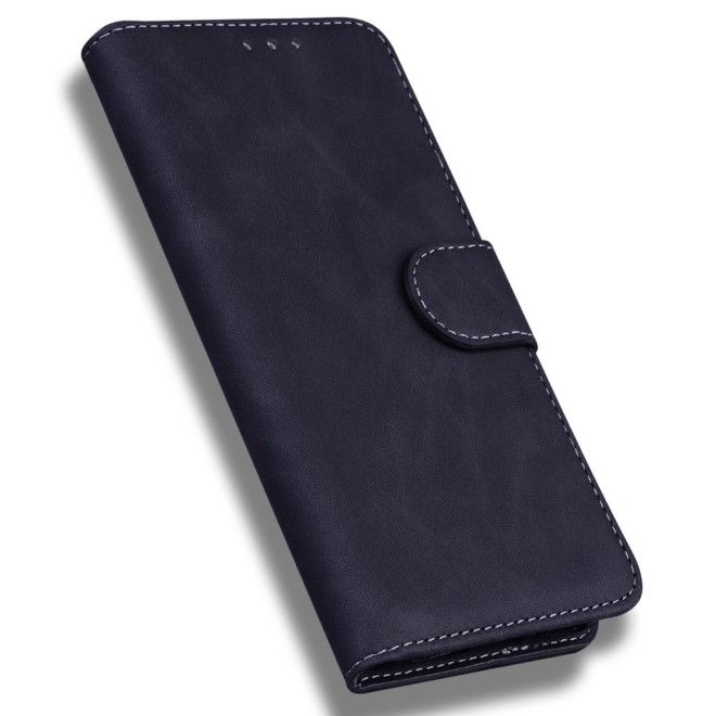Motorola Moto G34 5G Handy Hülle - Classic II Leder Bookcover Series - schwarz