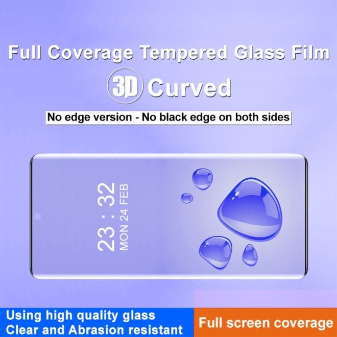 Imak - OnePlus 12 Schutzglas Displayschutz - 3D Curved - transparent