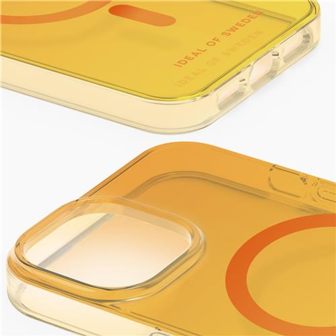 iDeal of Sweden - iPhone 13 / iPhone 14 Hülle - Designer Case - MagSafe kompatibel - Orange Spritz clear