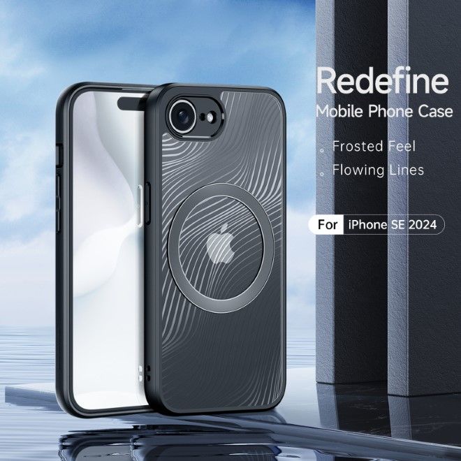 Dux Ducis - iPhone 16e Hülle - Hardcase - MagSafe - Aimo Mag Series - schwarz
