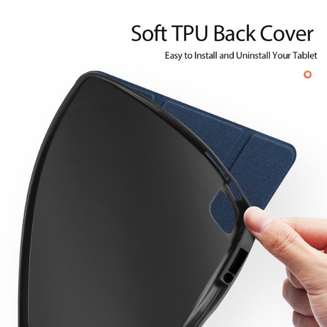 Dux Ducis - Xiaomi Pad 6S Pro 12.4 Hülle - Leder Smart Flip Case - Domo Series - blau