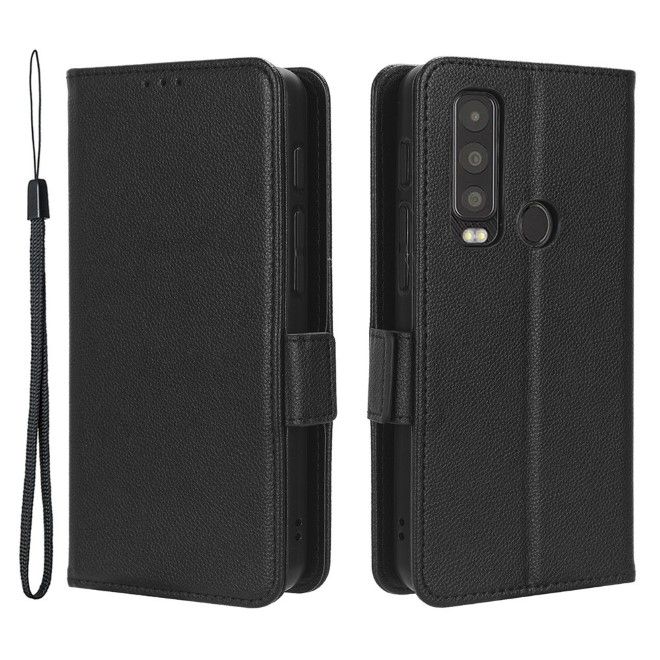 Cat S75 5G Handy Hülle - Classic II Leder Bookcover Series - schwarz