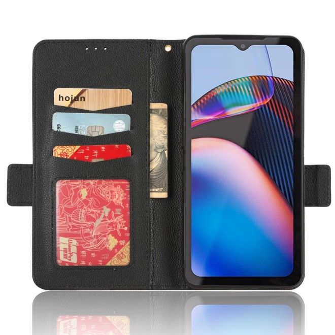 Cat S75 5G Handy Hülle - Classic II Leder Bookcover Series - schwarz