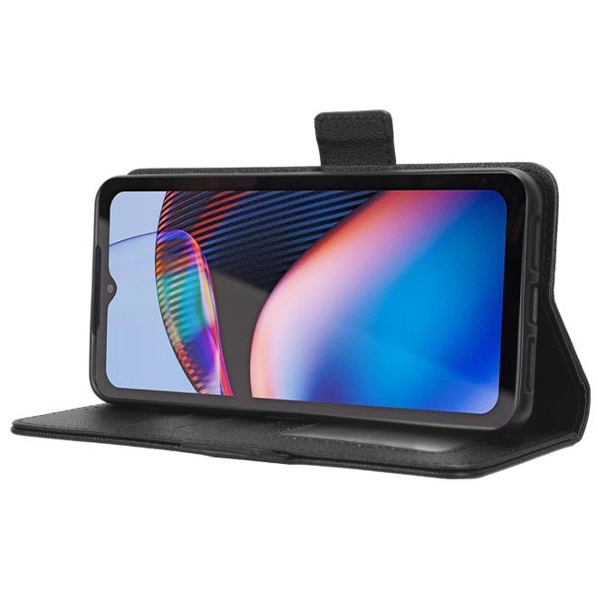 Cat S75 5G Handy Hülle - Classic II Leder Bookcover Series - schwarz