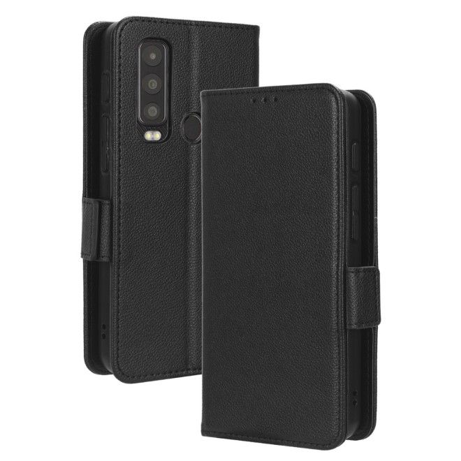 Cat S75 5G Handy Hülle - Classic II Leder Bookcover Series - schwarz