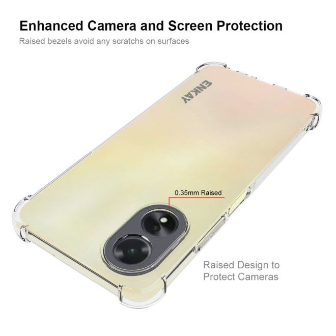 Enkay - Oppo A18 4G / A38 4G Hülle - Softcase TPU Series - transparent
