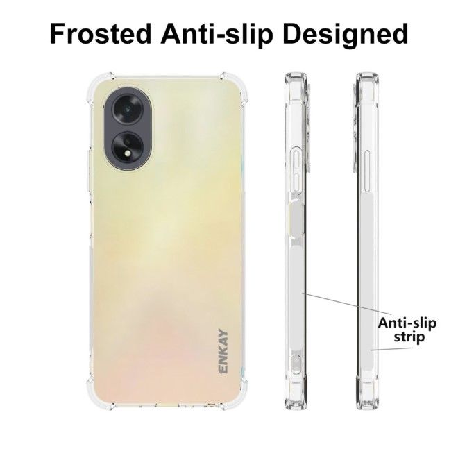 Enkay - Oppo A18 4G / A38 4G Hülle - Softcase TPU Series - transparent