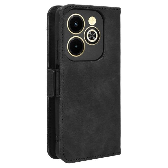Infinix Hot 40i Handy Hülle - Classic II Leder Bookcover Series - schwarz
