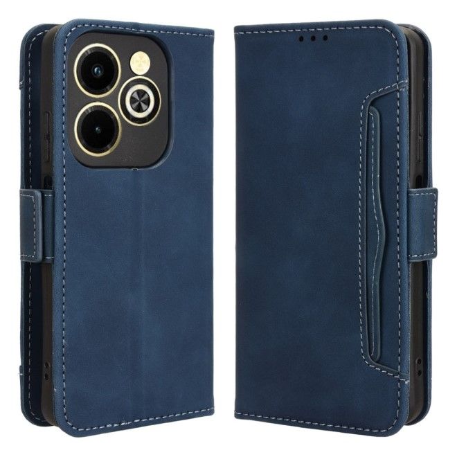 Infinix Hot 40i Phone Case - Classic II Leather Bookcover Series - Blue