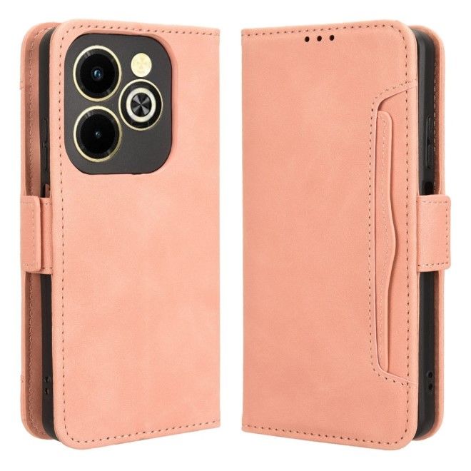 Infinix Hot 40i Handy Hülle - Classic II Leder Bookcover Series - pink