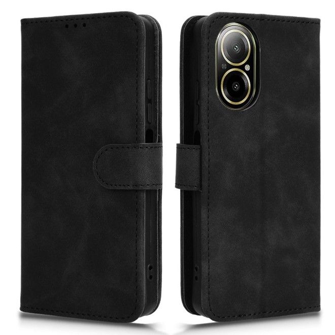 Realme C67 4G Handy Hülle - Classic II Leder Bookcover Series - schwarz