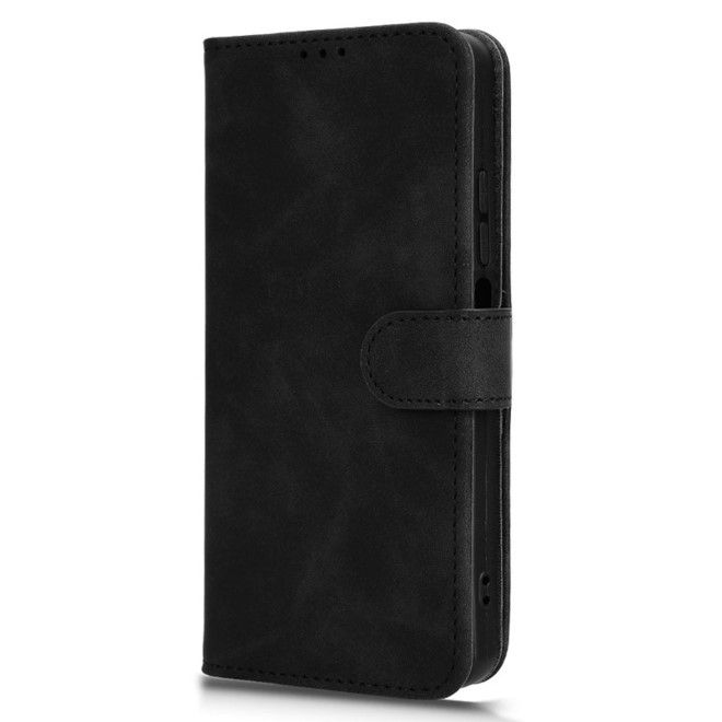Realme C67 4G Handy Hülle - Classic II Leder Bookcover Series - schwarz