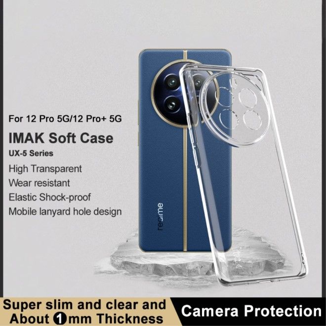 Imak - Realme 12 Pro 5G / 12 Pro+ 5G Hülle - Softcase aus TPU - UX-5 Series - transparent