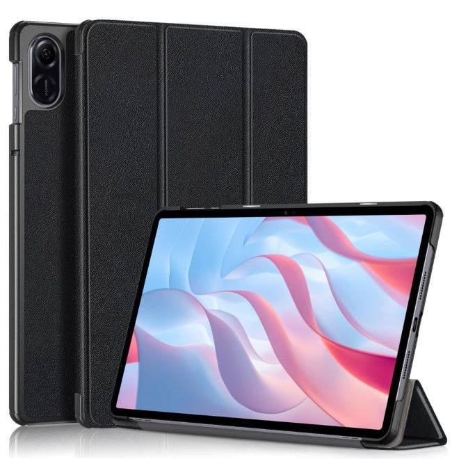 Honor Pad X9 / Pad X8 Pro Leder Hülle - dreifach faltbar - schwarz