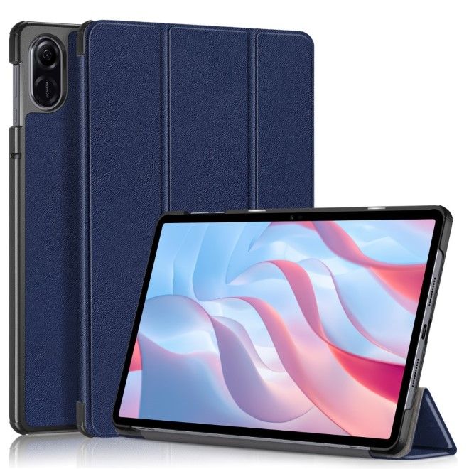 Honor Pad X9 / Pad X8 Pro Leder Hülle - dreifach faltbar - dunkelblau