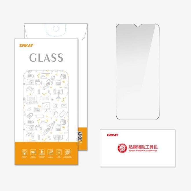 Enkay - Oppo A18 4G / A38 4G Schutzglas Displayschutz - Panzer Glas - 9H HD - transparent