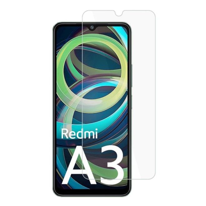 Amorus - Xiaomi Redmi A3 Schutzglas Displayschutz - Panzer Glas - 2.5D - transparent