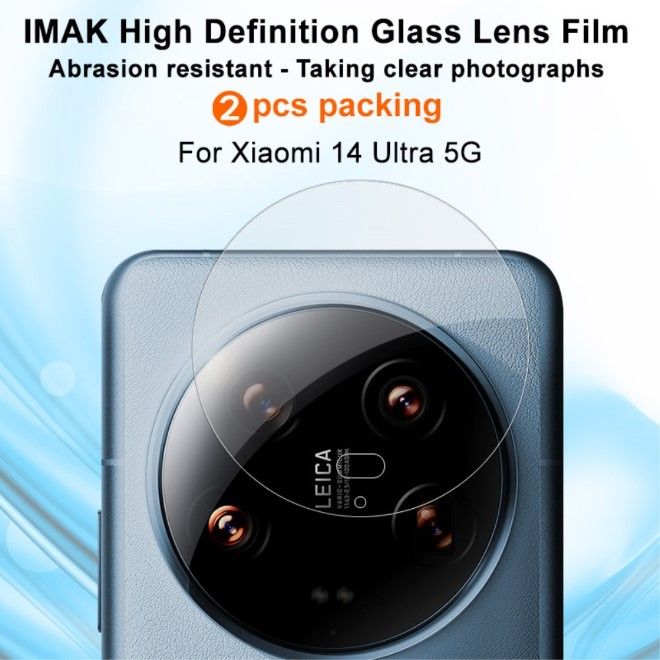 Imak - Xiaomi 14 Ultra Rückseiten Kamera Schutzglas - 2 Stück - transparent