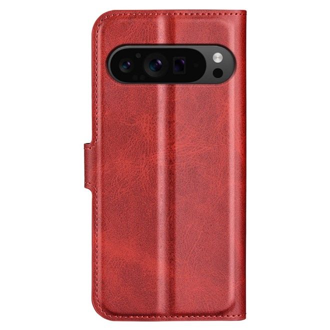 Google Pixel 9 Pro XL Handy Hülle - Classic II Leder Bookcover Series - rot